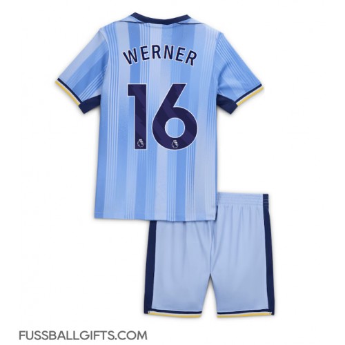 Tottenham Hotspur Timo Werner #16 Fußballbekleidung Auswärtstrikot Kinder 2024-25 Kurzarm (+ kurze hosen)